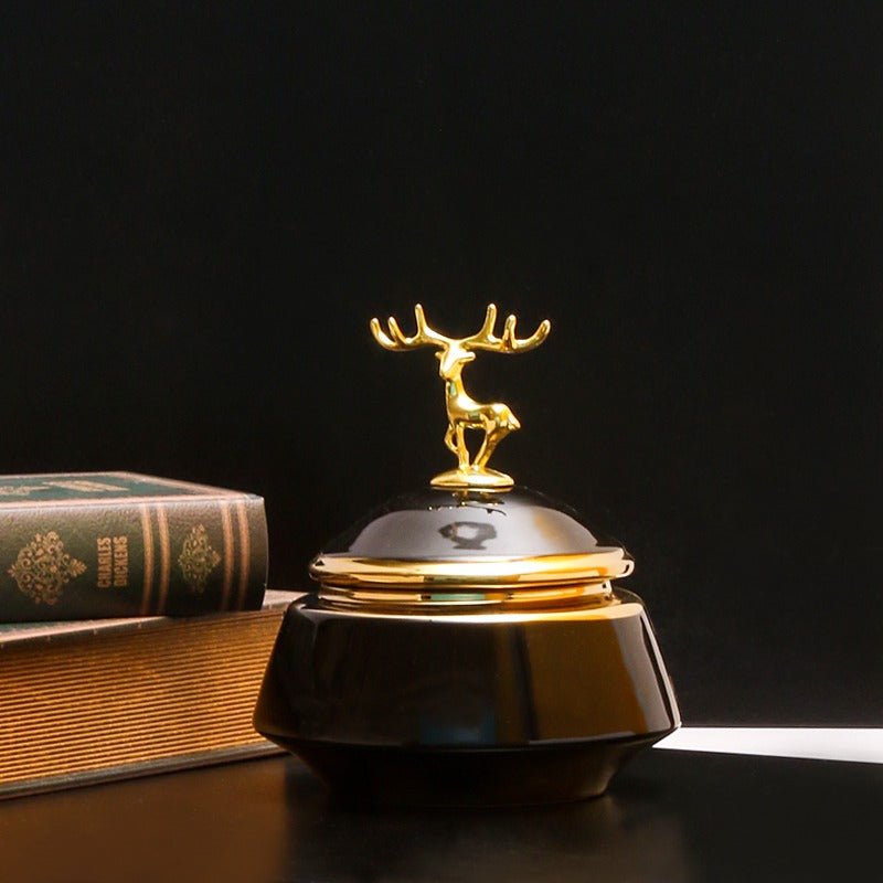 Golden Stag Candy Jar | Home Décor | Waseeh Pakistan