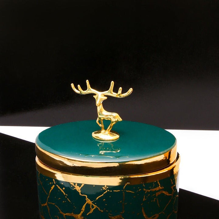 Golden Stag Candy Jar | Home Décor | Waseeh Pakistan