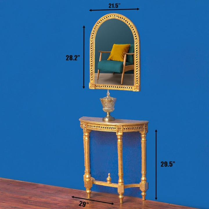 Golden Sullen Dressing Perfume Table Set | Furniture | Waseeh Pakistan