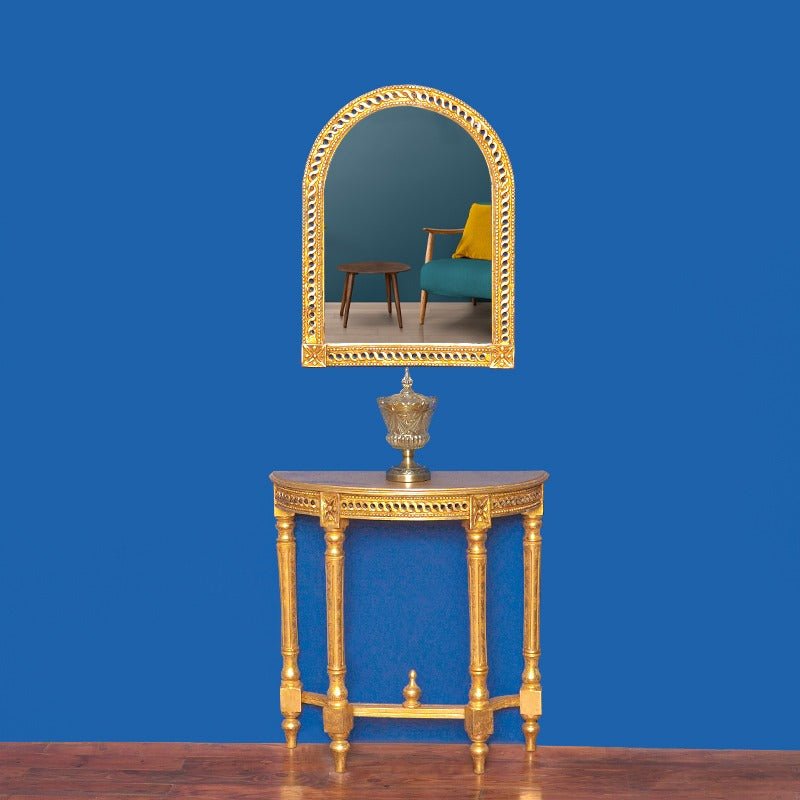 Golden Sullen Dressing Perfume Table Set | Furniture | Waseeh Pakistan