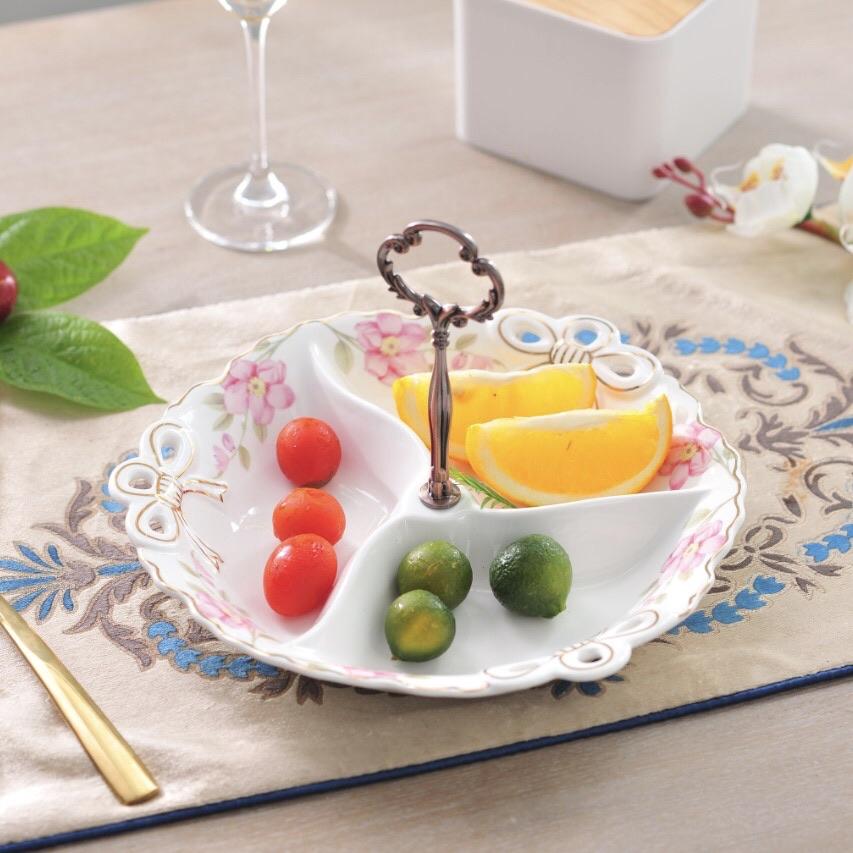 Goldkish Three Partitioned Tray | kitchen item | Waseeh Pakistan