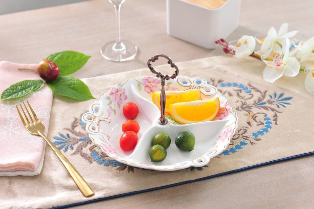 Goldkish Three Partitioned Tray | kitchen item | Waseeh Pakistan