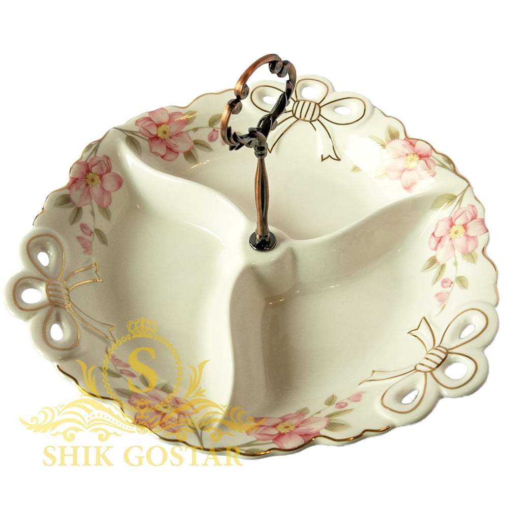 Goldkish Three Partitioned Tray | kitchen item | Waseeh Pakistan