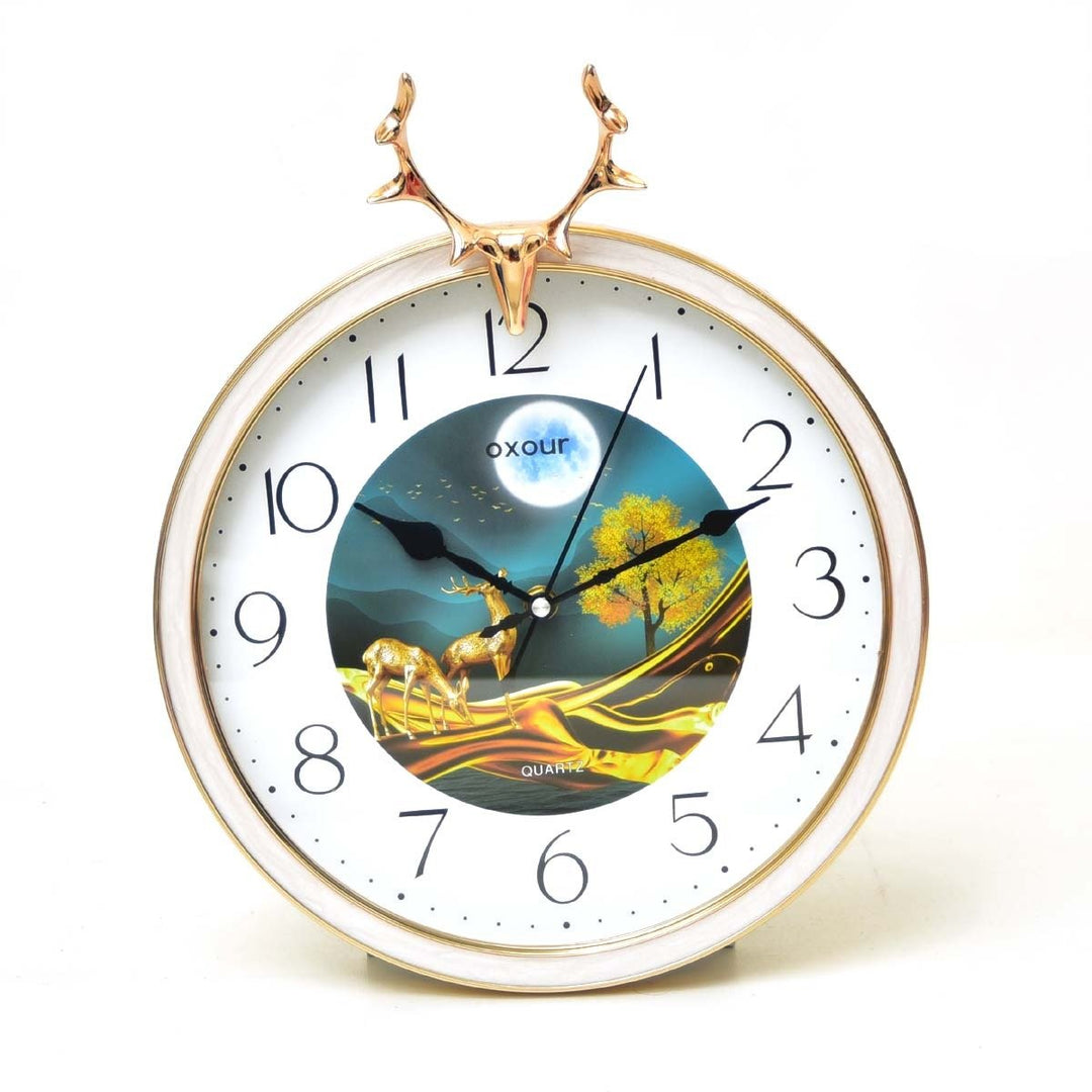 Goldy Deer Clock | Home Décor | Waseeh Pakistan