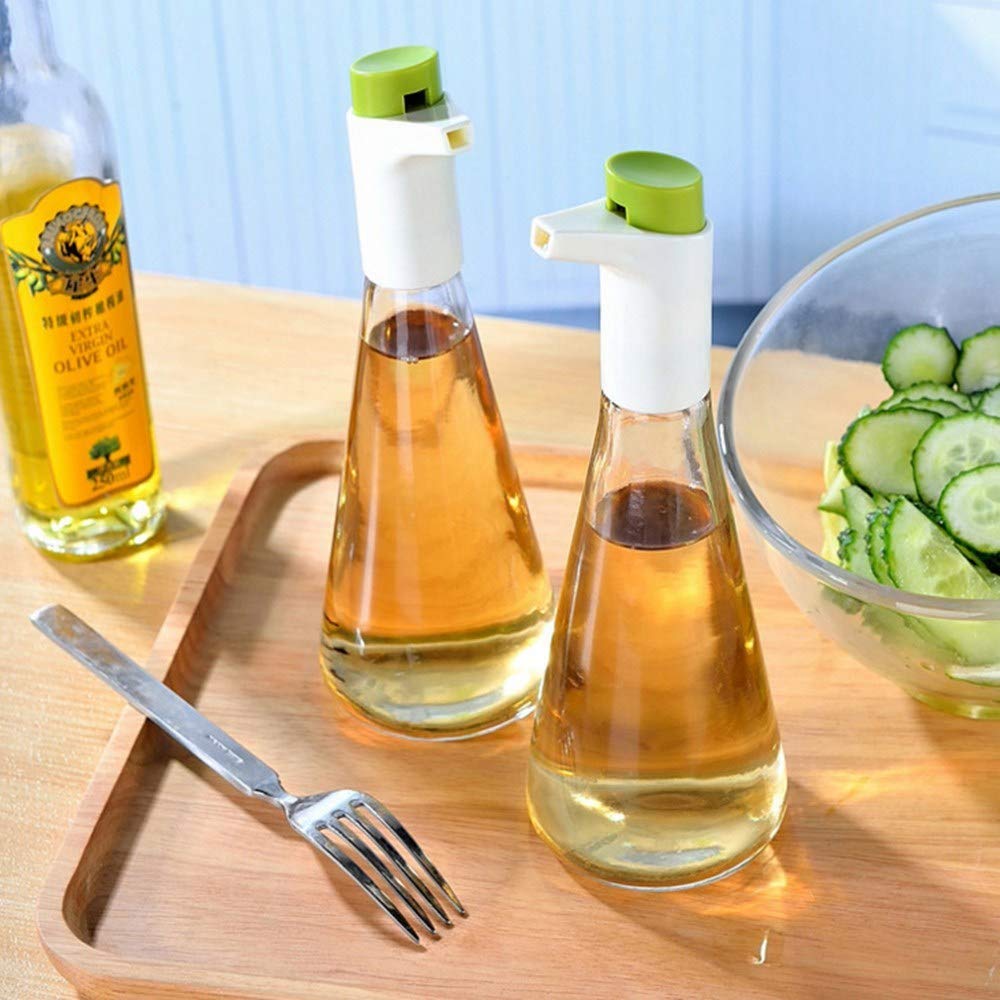 Green Oil / Vinegar Dispenser Set | kitchen item | Waseeh Pakistan