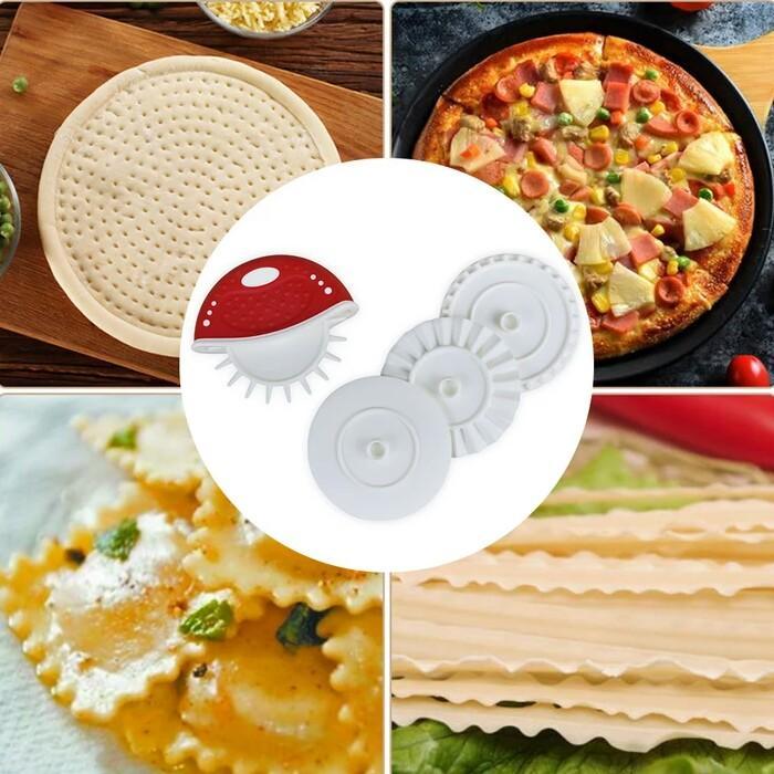 Grooved Wheel Pizza Knife | kitchen item | Waseeh Pakistan