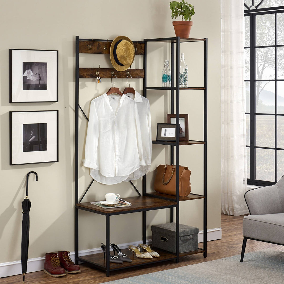 Grotesque Living Bedroom Shoe Coat Hang Storage Organizer Rack Decor | Furniture | Waseeh Pakistan