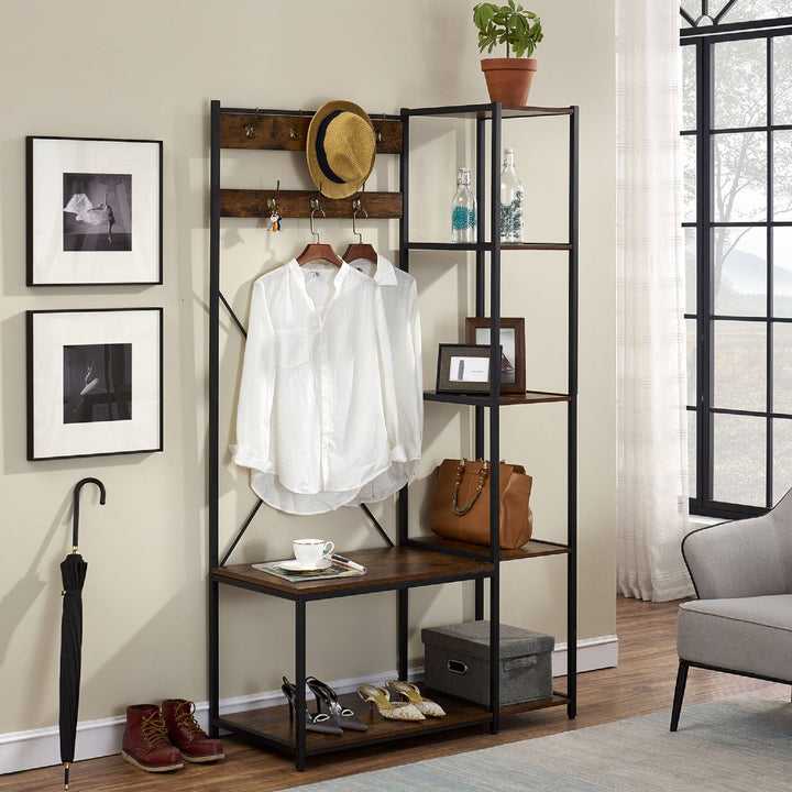 Grotesque Living Bedroom Shoe Coat Hang Storage Organizer Rack Decor | Furniture | Waseeh Pakistan