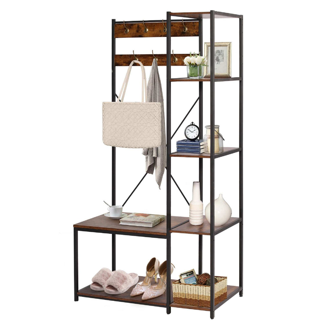 Grotesque Living Bedroom Shoe Coat Hang Storage Organizer Rack Decor | Furniture | Waseeh Pakistan