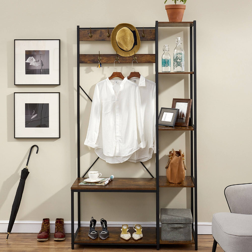 Grotesque Living Bedroom Shoe Coat Hang Storage Organizer Rack Decor | Furniture | Waseeh Pakistan