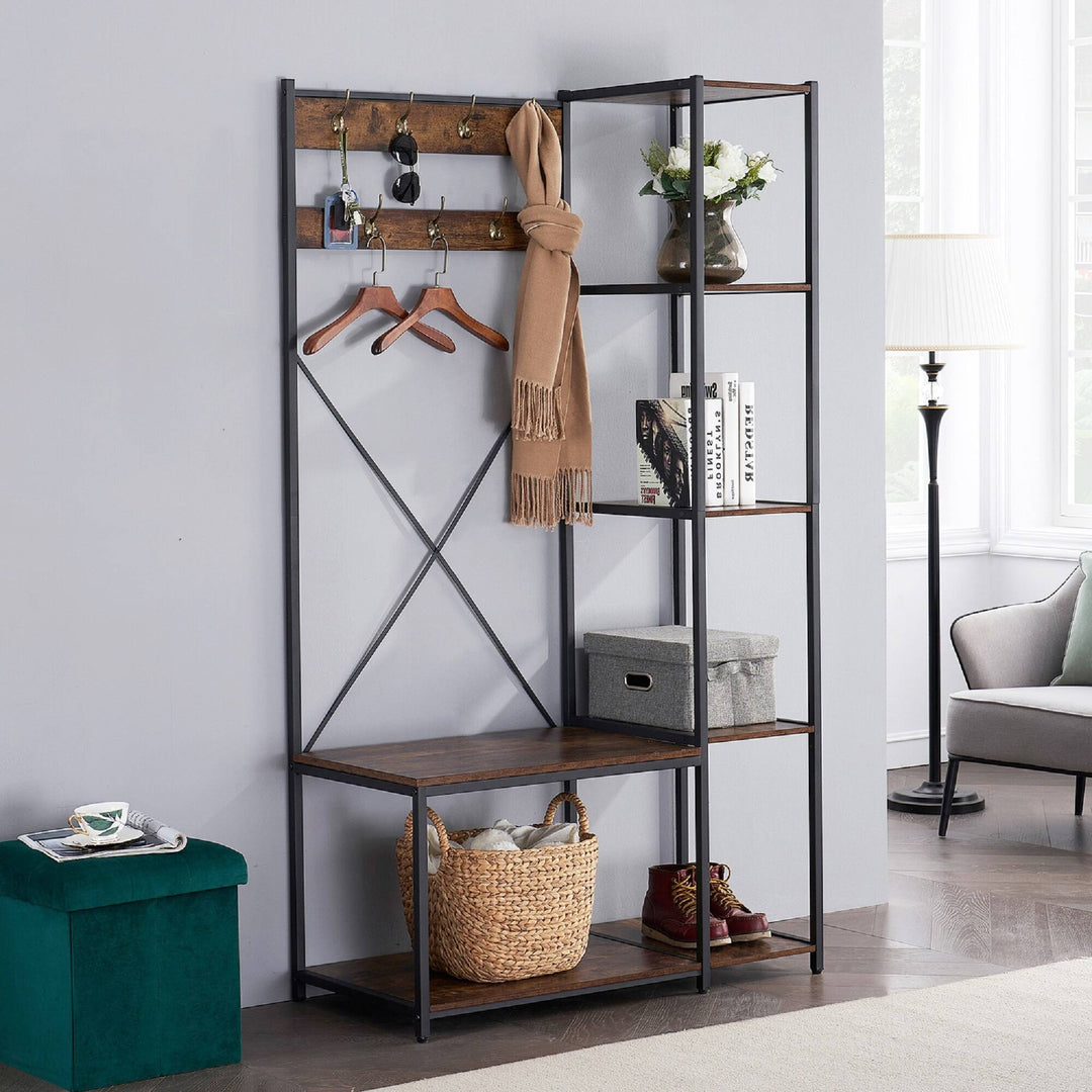 Grotesque Living Bedroom Shoe Coat Hang Storage Organizer Rack Decor | Furniture | Waseeh Pakistan