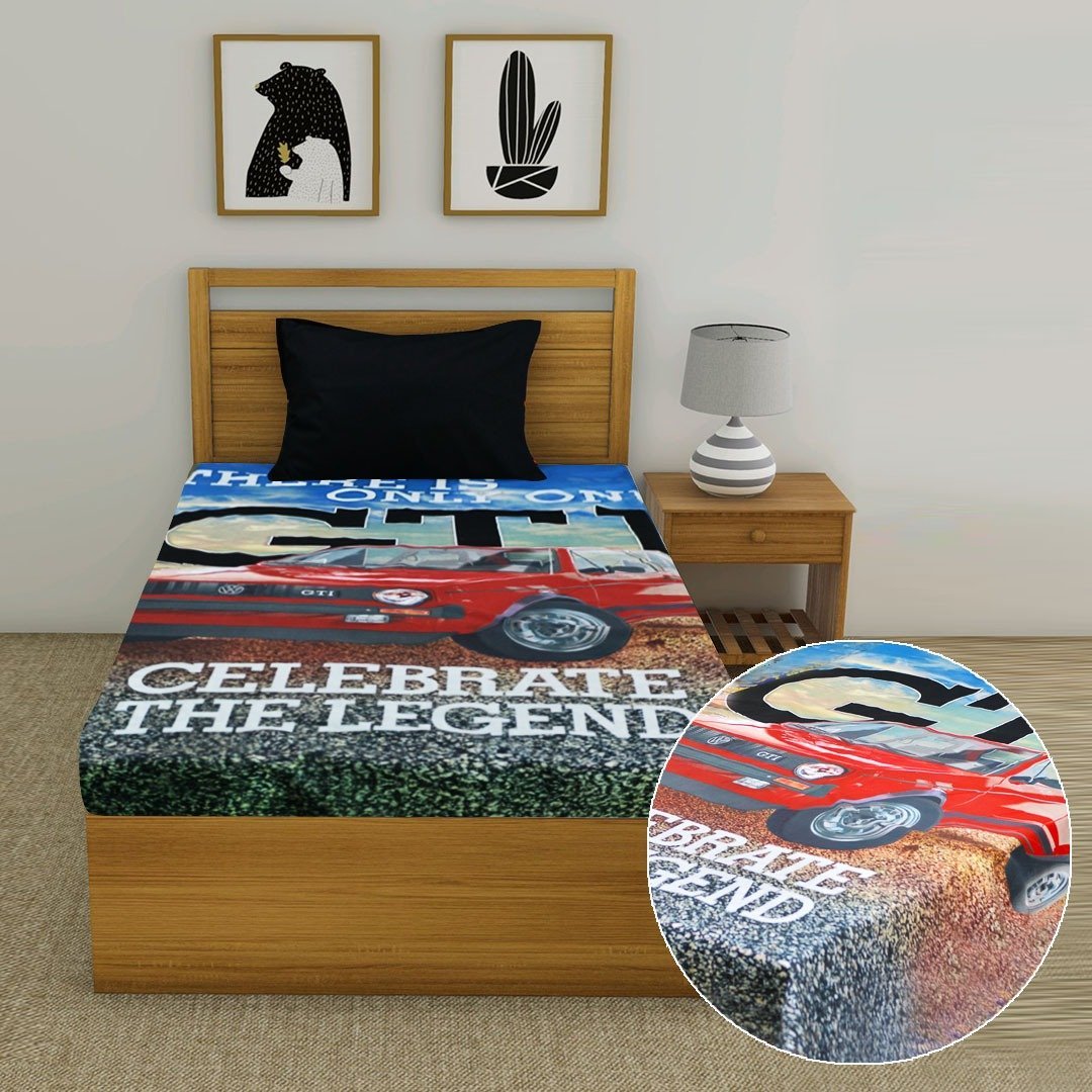 GTI Car Bedsheet | Home Décor | Waseeh Pakistan