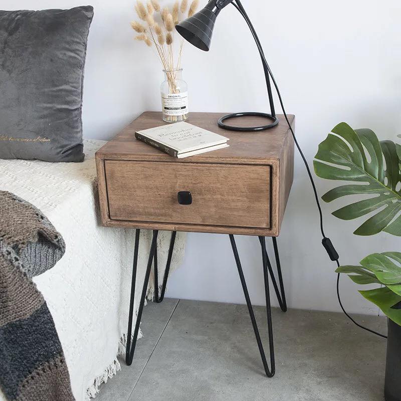 Hairpin Side Living Lounge Center Side Hairpin Table with Drawer | Furniture | Waseeh Pakistan