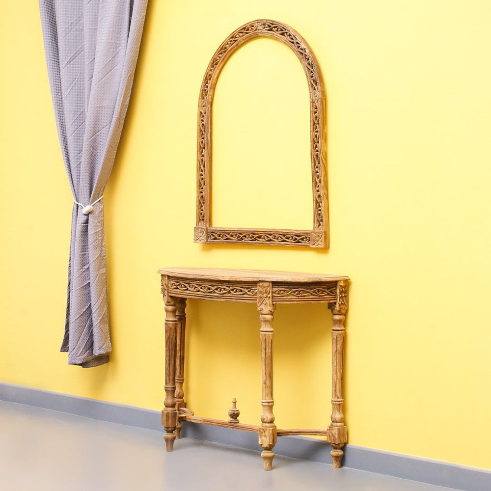 Half Moon Shisham Side Table | Furniture | Waseeh Pakistan
