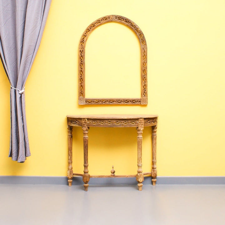Half Moon Shisham Side Table | Furniture | Waseeh Pakistan