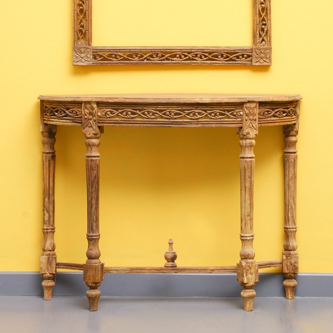 Half Moon Shisham Side Table | Furniture | Waseeh Pakistan