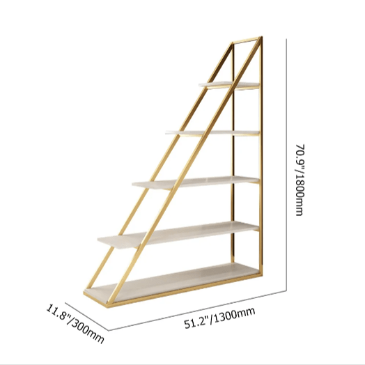 Half Pyramid Living Room Bookcase Storage Organizer Rack | Furniture | Waseeh Pakistan