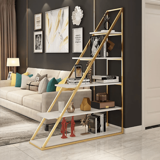 Half Pyramid Living Room Bookcase Storage Organizer Rack | Furniture | Waseeh Pakistan
