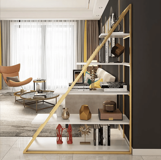 Half Pyramid Living Room Bookcase Storage Organizer Rack | Furniture | Waseeh Pakistan
