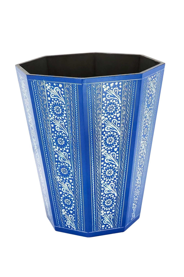 Hand Crafted Naqshi Dust Bin | Wooden Handy Crafts | Waseeh Pakistan