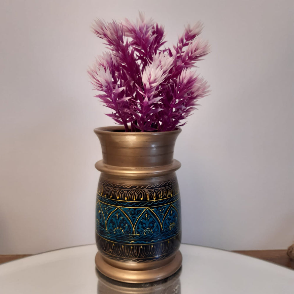 Hand Crafted Naqshi Flower Holder | Wooden Handy Crafts | Waseeh Pakistan