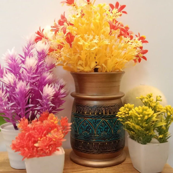 Hand Crafted Naqshi Flower Holder | Wooden Handy Crafts | Waseeh Pakistan