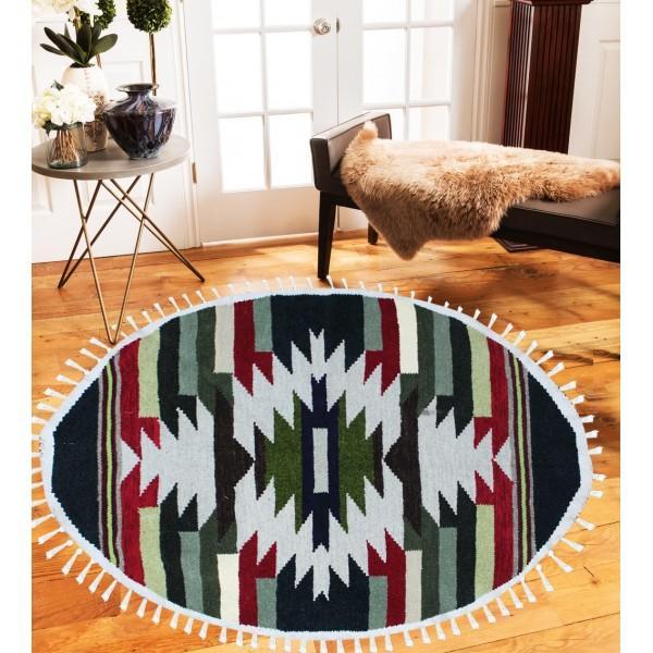 Hand-woven Woolen Rug -fm-gkr19 | Home Décor | Waseeh Pakistan