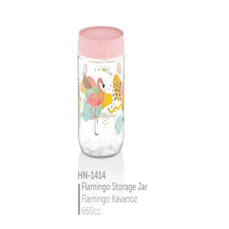 Hane Jar Set (Flamingo 3 piece) | kitchen item | Waseeh Pakistan