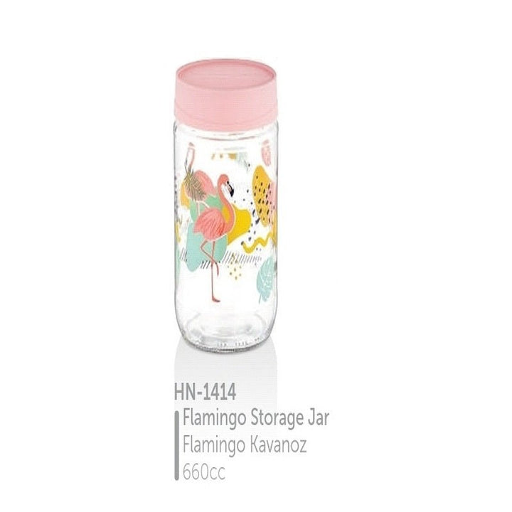 Hane Jar Set (Flamingo 3 piece) | kitchen item | Waseeh Pakistan