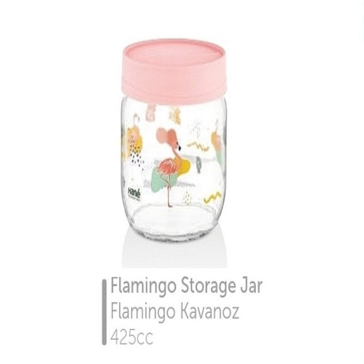 Hane Jar Set (Flamingo 3 piece) | kitchen item | Waseeh Pakistan