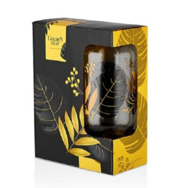 Hane Jar Set (Golden Leaf 3 piece) | kitchen item | Waseeh Pakistan
