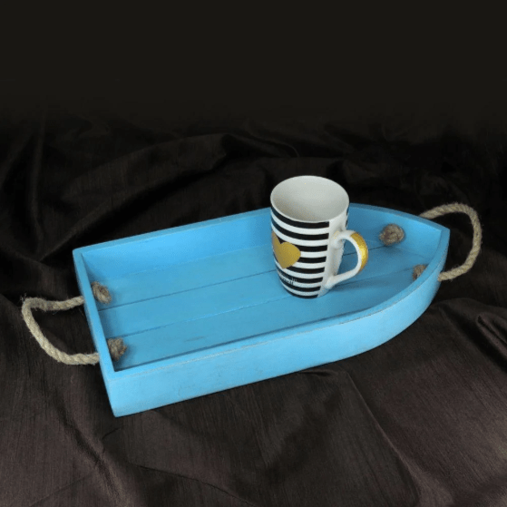 Hang In Boat Solid Wood Kitchen Serving Tray - Special | kitchen item | Waseeh Pakistan