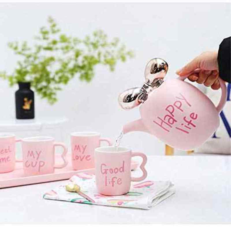 "Happy Life" Tea Set | kitchen item | Waseeh Pakistan