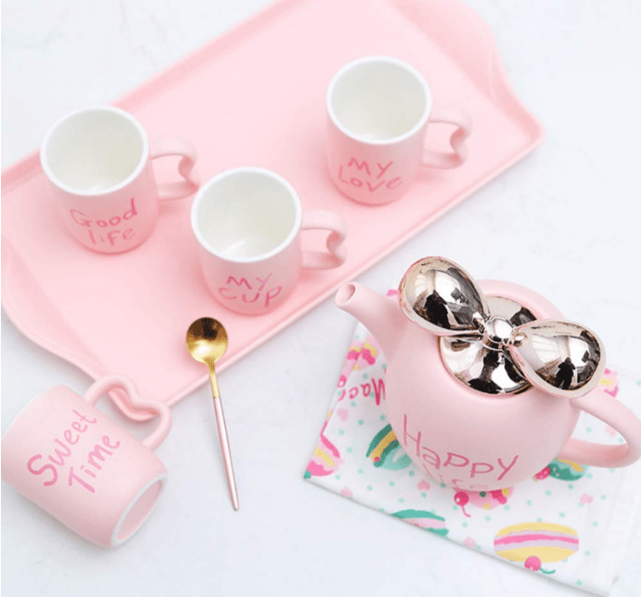 "Happy Life" Tea Set | kitchen item | Waseeh Pakistan