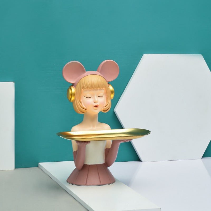 Headphone Girl Storage Tray | Home Décor | Waseeh Pakistan