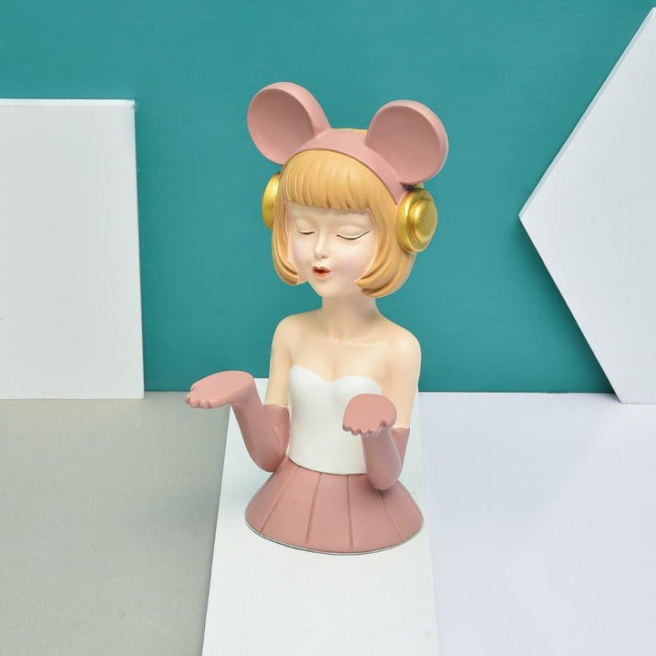 Headphone Girl Storage Tray | Home Décor | Waseeh Pakistan