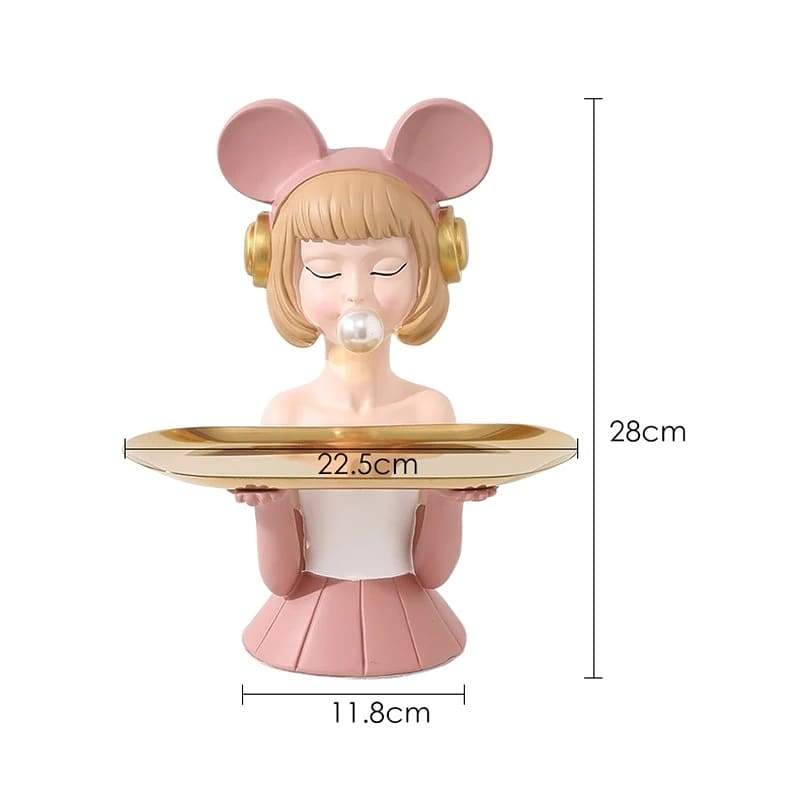 Headphone Girl Storage Tray | Home Décor | Waseeh Pakistan