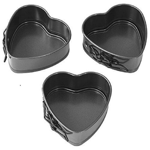 Heart Cake Baking Mold (3pcs) | kitchen item | Waseeh Pakistan