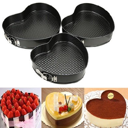 Heart Cake Baking Mold (3pcs) | kitchen item | Waseeh Pakistan
