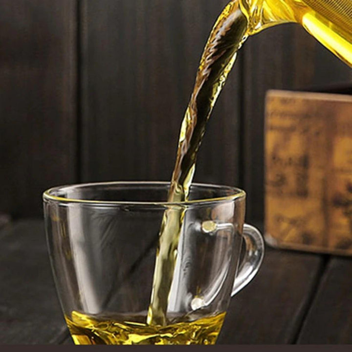 Heat Resistant Glass Teapot (Round Shaped) | kitchen item | Waseeh Pakistan