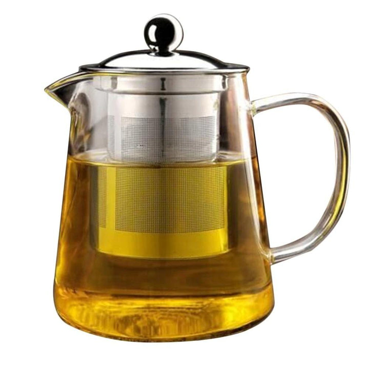 Heat Resistant Glass Teapot (Round Shaped) | kitchen item | Waseeh Pakistan