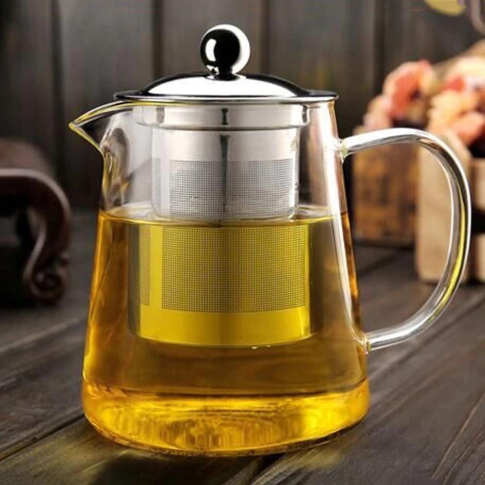 Heat Resistant Glass Teapot (Round Shaped) | kitchen item | Waseeh Pakistan