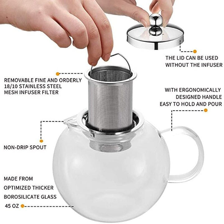 Heat Resistant Tea Kettle (Round Shaped) | kitchen item | Waseeh Pakistan