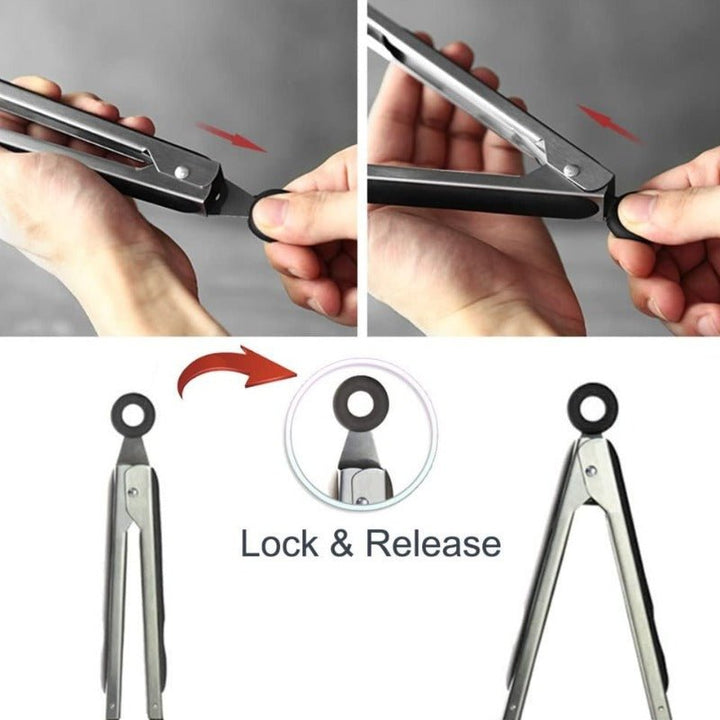 Heat-Resistant Tongs Ultimate Kitchen Companion for Safe and Effortless Cooking | kitchen item | Waseeh Pakistan