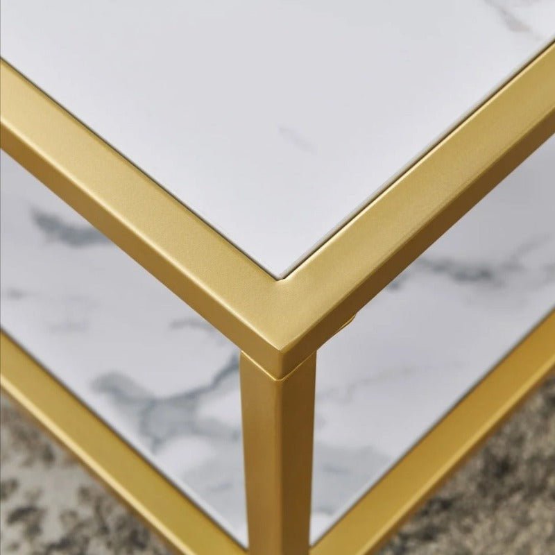 Heaten Gold Living Lounge Drawing Room Nesting Tables (Set of 2) | Furniture | Waseeh Pakistan
