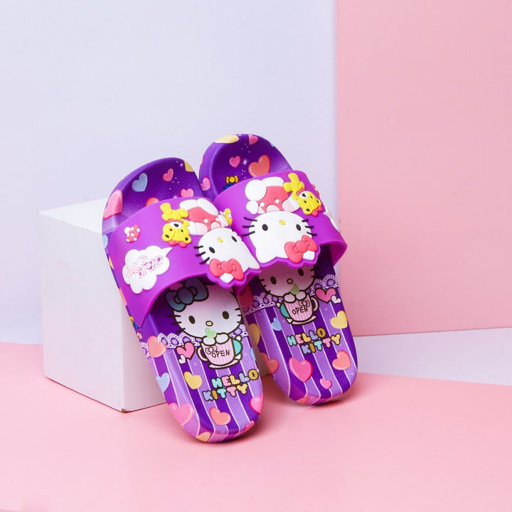 Hello Kitty Kids Slippers (Purple) | Fashion Point | Waseeh Pakistan