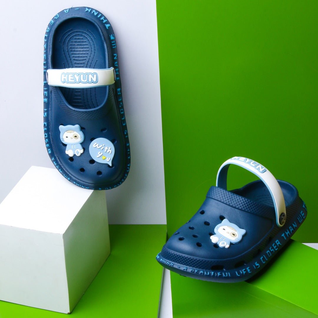 Heyun Kids Slippers (Black) | Fashion Point | Waseeh Pakistan