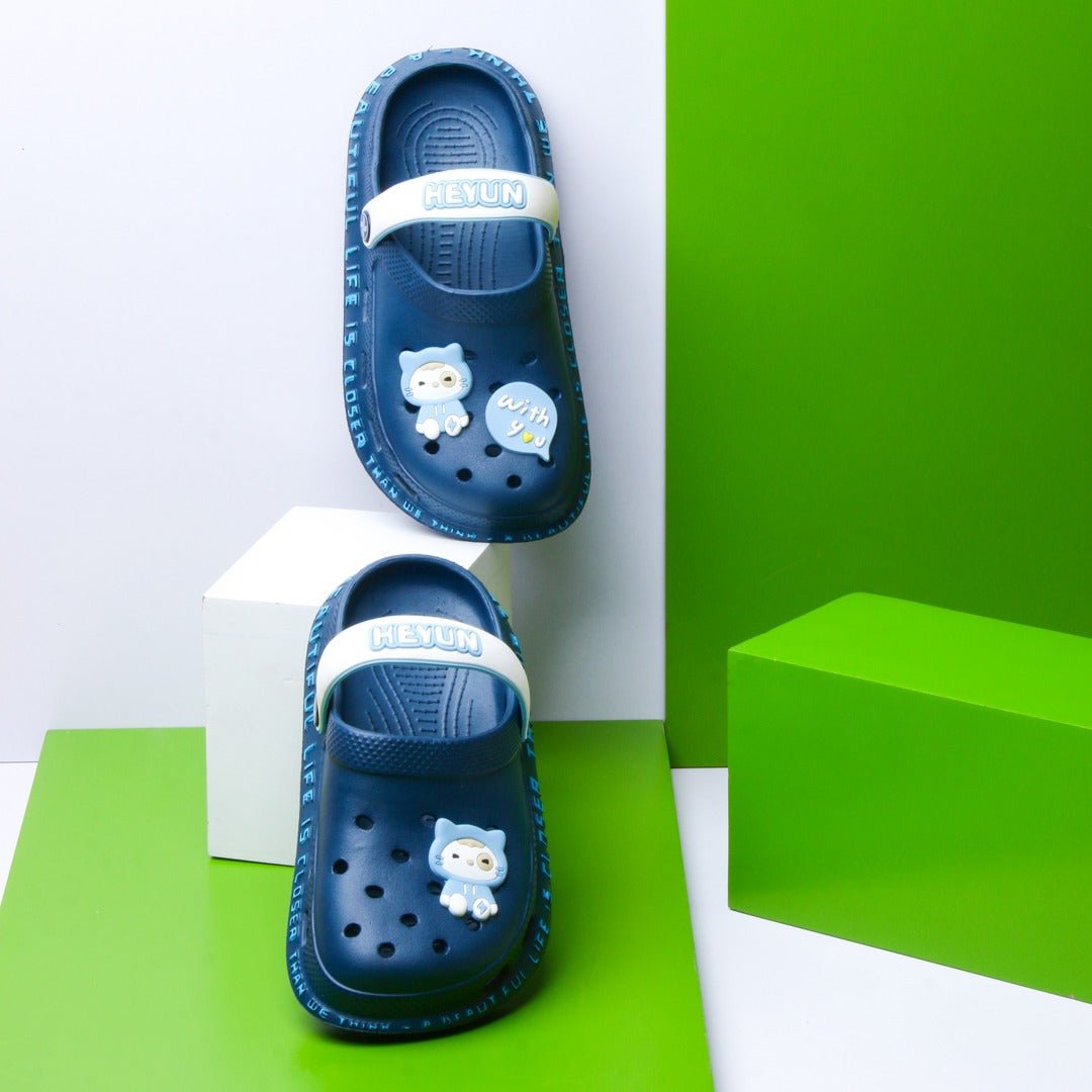 Heyun Kids Slippers (Black) | Fashion Point | Waseeh Pakistan
