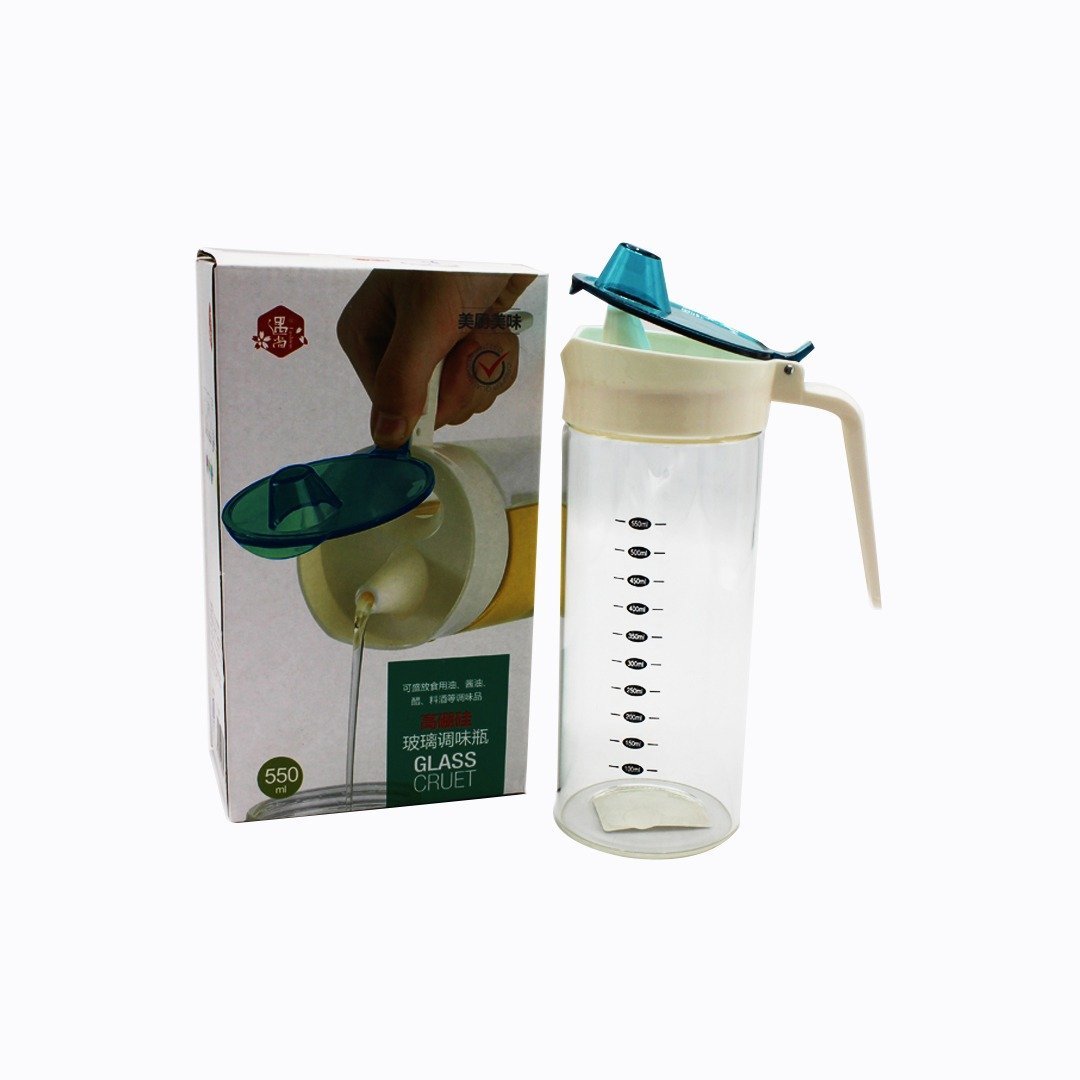 High Quality Glass Oil Jug - 500ml | kitchen item | Waseeh Pakistan