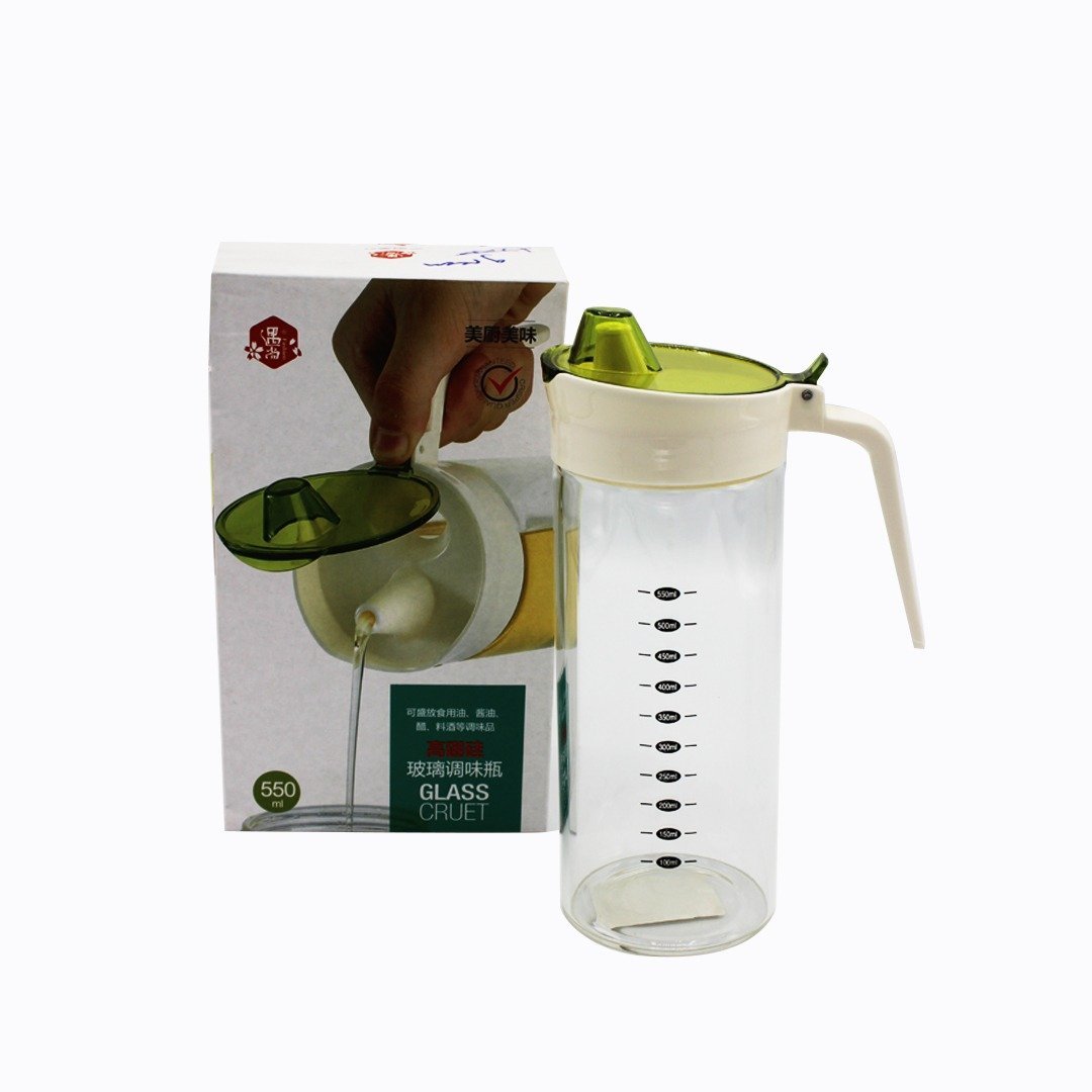 High Quality Glass Oil Jug - 500ml | kitchen item | Waseeh Pakistan